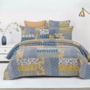 DaDa Bedding Honey Cove Garden Floral Paisley Cottage Patchwork Bedspread Set (JHW-957)