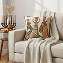 DaDa Bedding Dancing Women African Dreams Tapestry Throw Pillow Covers 16" x 16"