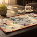 DaDa Bedding Set of 4-Pieces Vintage Romantic Roses Lovely Pink Floral Tapestry Placemats 13” x 19” (879)