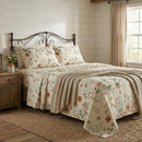 DaDalogy Enchanted Meadow Bed Sheet Set - Floral Harmony in Beige, Rose, and Soft Green, Premium Soft Microfiber, Machine Washable, Deep Pocket 14 - 15 Inches + Flat Sheet by DaDalogy Bedding Collection