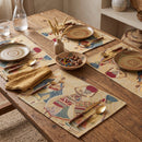 DaDa Bedding Set of 4-Pieces Dancing Women African Kwanzaa Tapestry Dining Table Placemats 13” x 19” (18117)