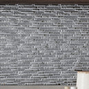 Silver 12x12 Glossy Matte Linear Glass Mosaic Tile (5 pack, 4.79 sq ft/case)