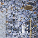 Brown Blue 3x12 Glossy Glass Subway Tile (20 pack, 5 sq ft/case)