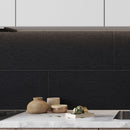 Black 12x36 Matte Ceramic Large Format Tile (4 pack, 11.62 sq ft/case)