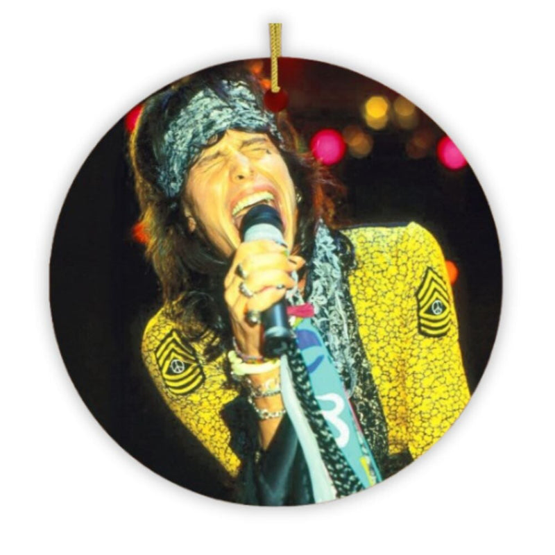 Steven Tyler Aerosmith Christmas Ornament