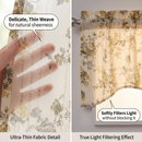 DaDa Bedding Vintage Dainty Yellow Floral Cottage Window Curtain Valance - 18" x 52" (JHW-866) by DaDalogy Bedding Collection