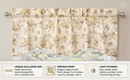 DaDa Bedding Vintage Dainty Yellow Floral Cottage Window Curtain Valance - 18" x 52" (JHW-866) by DaDalogy Bedding Collection