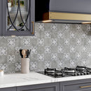 Light Gray 5x5 Matte Ceramic Cross Deco Tile (27 pack, 5.37 sq ft/case)