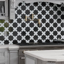 Black 5x5 Glossy Star Ceramic Tile (27 pack, 5.37 sq ft/case)