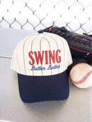 Swing Batter Batter - Navy Pinstripe Trucker Hat