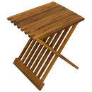 Winchester Teak Shower and Bath Folding Stool with Horizontal Slats
