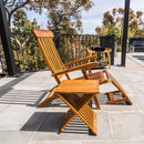 Telluride Teak Outdoor Sun Lounger Steamer by NORDICTEAK.COM