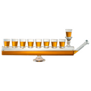 Menorah Decanter Set - Decanter & 8 Piece Shot Glass Set - 34 OZ