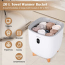 20L Towel Warmer Bucket with PTC Air Heater for Rapid and Even Heating-White by LJGDeals