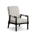 Upholstered Accent Chair with Rubber Wood Frame for Living Room-Beige by DirectDeals