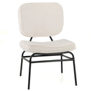 Upholstered Accent Chair Sherpa Reading Chair with Sponge Padding by LJGDeals