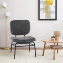 Upholstered Accent Chair Sherpa Reading Chair with Sponge Padding by LJGDeals