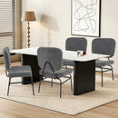 Upholstered Accent Chair Sherpa Reading Chair with Sponge Padding by LJGDeals