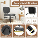 Upholstered Accent Chair Sherpa Reading Chair with Sponge Padding by LJGDeals