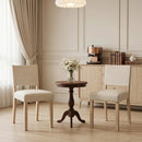 Upholstered Dining Chairs Set of 2 with Rubber Wood Legs by LJGDeals
