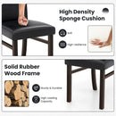 Upholstered Dining Chairs Set of 2 with Solid Rubber Wood Legs by LJGDeals