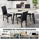 Upholstered Dining Chairs Set of 2 with Solid Rubber Wood Legs by LJGDeals