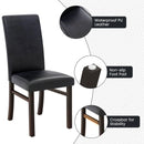 Upholstered Dining Chairs Set of 2 with Solid Rubber Wood Legs by LJGDeals