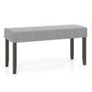 Upholstered Entryway Bench for End of Bed with Padded Seat-Gray by LJGDeals