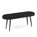 47 Inch Upholstered Entryway Bench with Heavy-duty Metal Frame