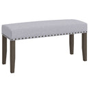 42.5 Inch Upholstered Entryway Bench End of Bed Bench-Gray by DirectDeals