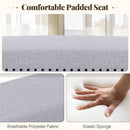 42.5 Inch Upholstered Entryway Bench End of Bed Bench-Gray by DirectDeals