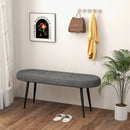 47 Inch Upholstered Entryway Bench with Heavy-duty Metal Frame by LJGDeals