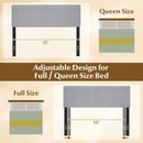 Upholstered Headboard Queen/Full Size Vertical Quilted Panel by LJGDeals