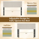 Upholstered Headboard Queen/Full Size Vertical Quilted Panel by LJGDeals