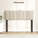 Upholstered Headboard Queen/Full Size with Adjustable Legs by DirectDeals