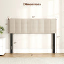 Upholstered Headboard Queen/Full Size with Adjustable Legs by LJGDeals
