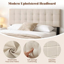 Upholstered Headboard Queen/Full Size with Adjustable Legs by DirectDeals