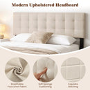 Upholstered Headboard Queen/Full Size with Adjustable Legs by LJGDeals