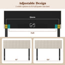 Upholstered Headboard Queen/Full Size with Adjustable Legs by DirectDeals