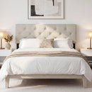 Upholstered Tufted Headboard Queen/Full Size with Adjustable Legs by LJGDeals
