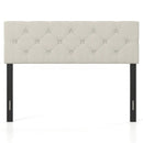 Upholstered Tufted Headboard Queen/Full Size with Adjustable Legs by DirectDeals