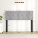 Upholstered Tufted Headboard Queen/Full Size with Adjustable Legs by LJGDeals