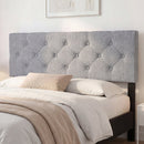 Upholstered Tufted Headboard Queen/Full Size with Adjustable Legs by DirectDeals