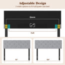 Upholstered Tufted Headboard Queen/Full Size with Adjustable Legs by DirectDeals