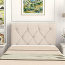 Upholstered Headboard for Twin Size Bed with Fabric Upholstery by LJGDeals