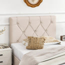 Upholstered Headboard for Twin Size Bed with Fabric Upholstery by LJGDeals