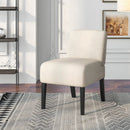 Upholstered Living Room Chair with Rubber Wood Legs by LJGDeals