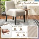Upholstered Living Room Chair with Rubber Wood Legs by LJGDeals