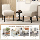 Upholstered Living Room Chair with Rubber Wood Legs by LJGDeals