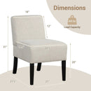 Upholstered Living Room Chair with Rubber Wood Legs by LJGDeals